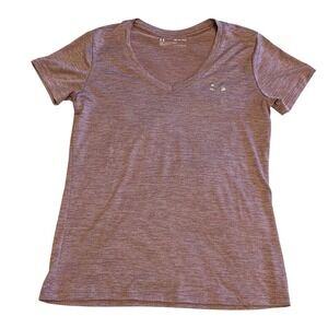 Under Armour V-Neck Heatgear Shirt Size XS Dusty Rose